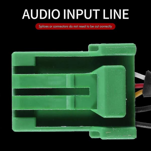 6-benet grønt stik Stereo 3,5 mm Jack Audio Aux-in MP3-kabelledning til Honda Jazz Fit 2002-2006