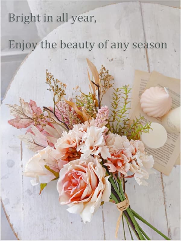 Kunstig Blomst Falsk Blomst Buket Falske Blomster til Bryllup B