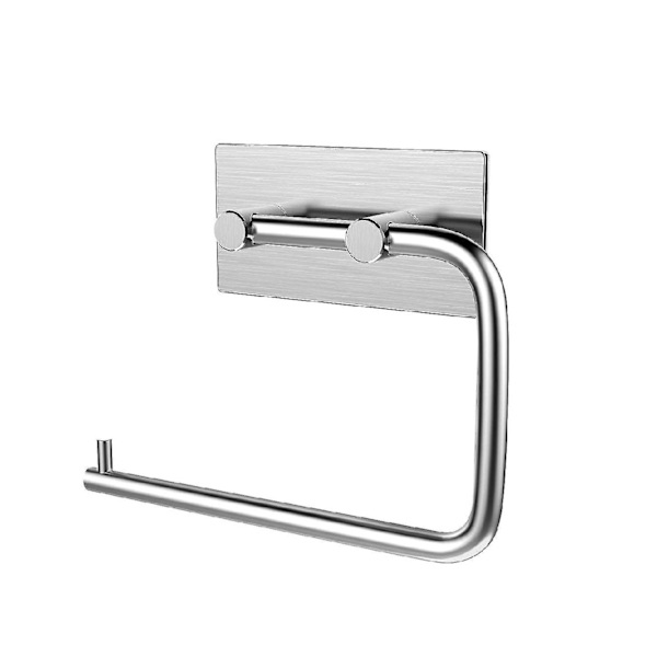 Toiletpapirholder i rustfrit stål med opbevaring