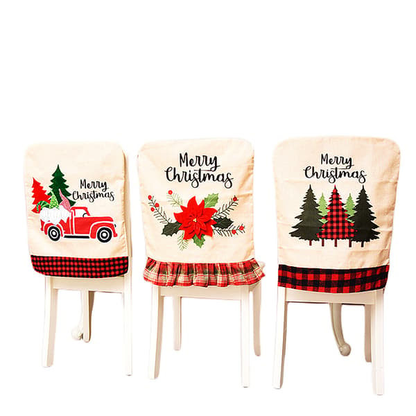 Set med 3 st Jultomte Stolöverdrag, 55 x 45 cm, Kreativ Jul