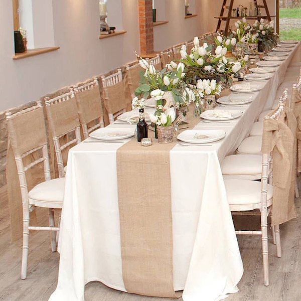 ##/Bordløber Rulle Burlap Guldtråd Syet Kanter 30 cm x 1,8 m til Dekoration Bryllup Fest Håndværk##/