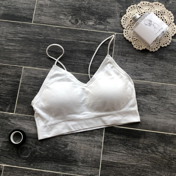 4 stycken (L) Camisole-bh med vaddering för kvinnor