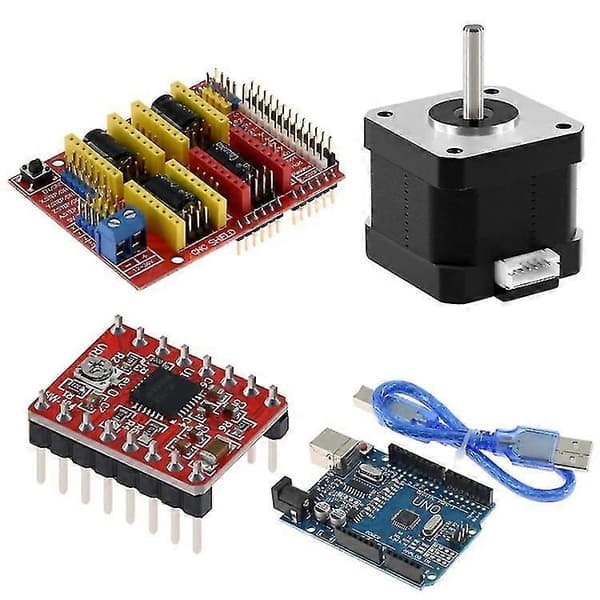 3D Printer Tilbehør CNC V3 + UNO R3 Forbedret Version + A4988 Driver + Step Motor Kit