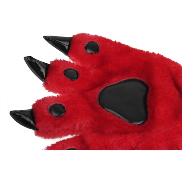Klorvantar Halloween Röd Karneval Jul Söta Djur Tass Vantar