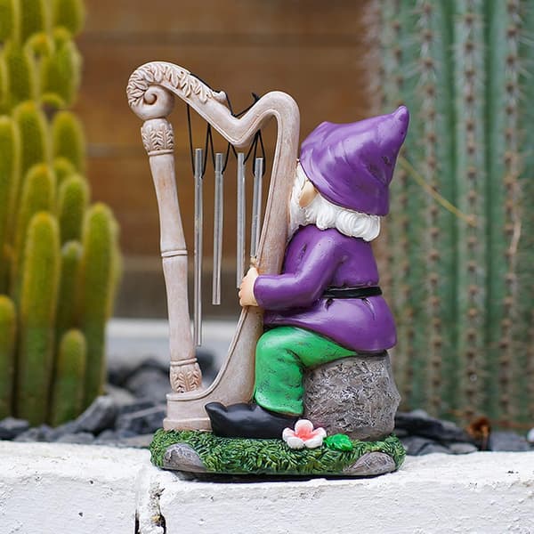 Hag Gnome Statue, Morsomme Vanntett Harpiks Dverg Ornamenter for Plen