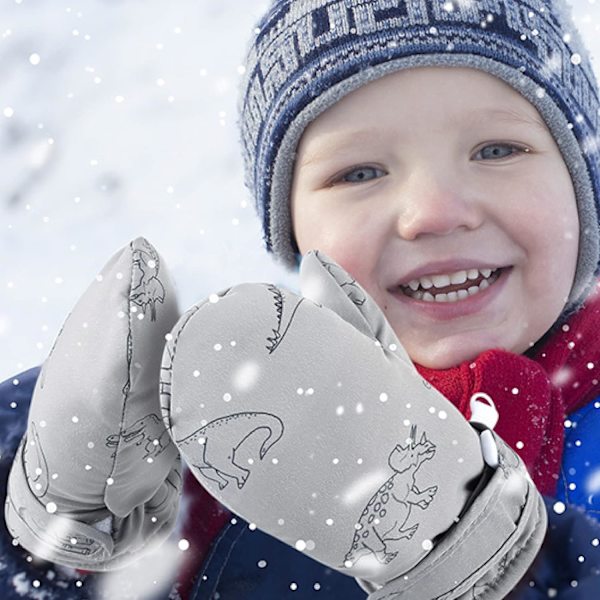 Barn Skidhandskar Varma Snöhandskar Vintervantar Snowboard Uppvärmda