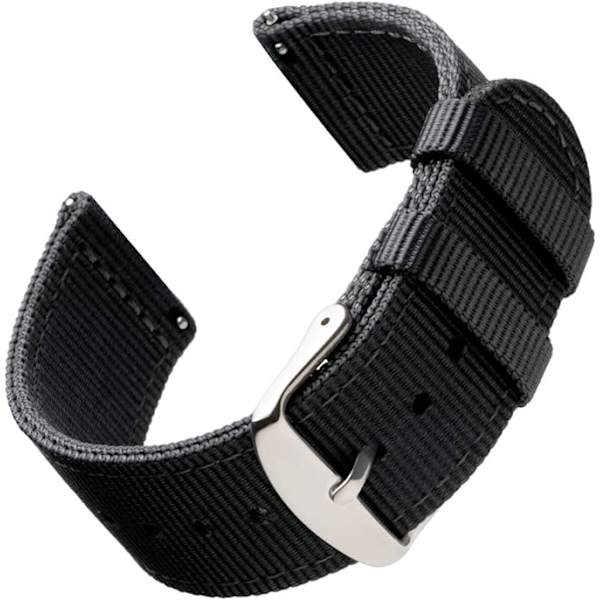 Svarte 20 mm Nylon Remmer Byttbare for M