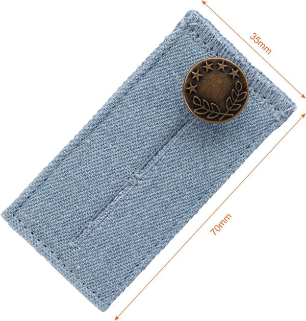 6 stk. Knapeknapper, Knapekrog Taljeudvidelse til Jeans Bukser
