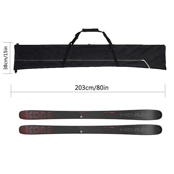 Skibag for menn og kvinner - Skibag for 1 par ski og staver