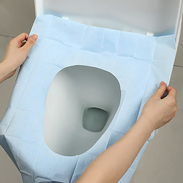 Blå - 20 stk. Toiletbræt Dæksel Beskyttende Toilet Engangs Vand