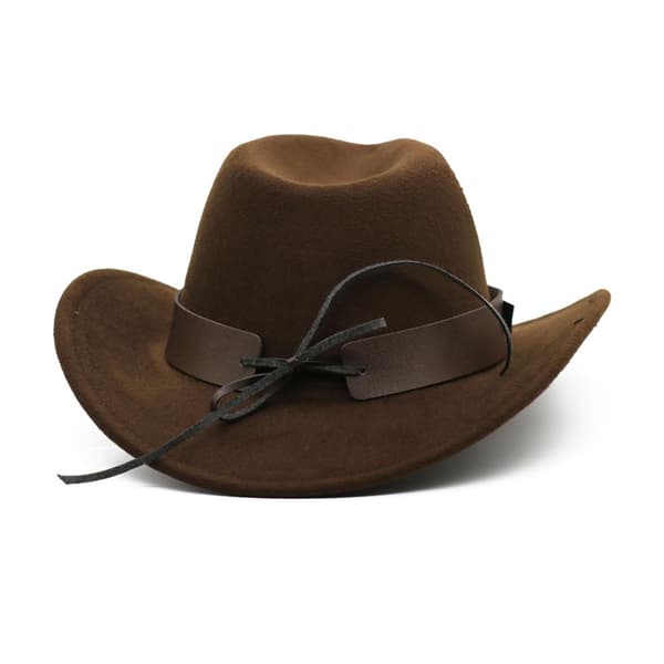 Brun vintage høj hat denim høj hat