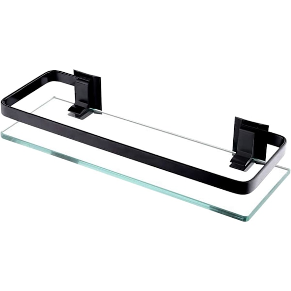 ##/Klar Glas Badeværelsesvægghylde, Badeværelseshylde, Badeværelsesbruser##/