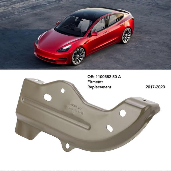 Venstre skjermlampebrakett Original Standard 1100382 S0 A Erstatning for Tesla Model 3 2017-2023