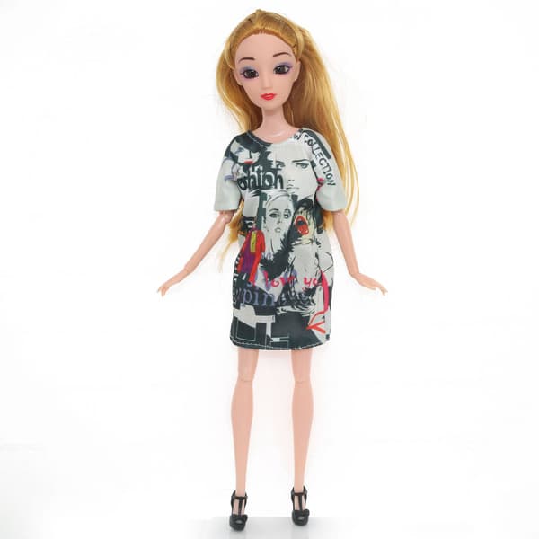 Barbie modekostume, 3 dele, 3 dukketilbehør, til ch