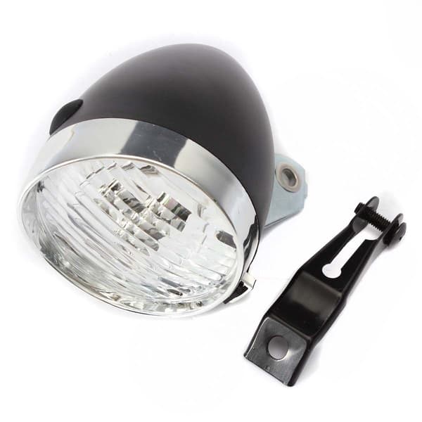 2 stk. sykkellys LED terrengsykkellys Vintage frontlys ABS og metall