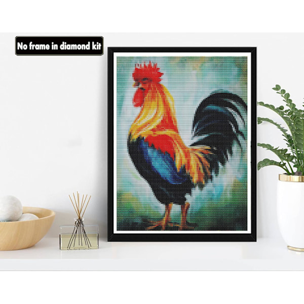 ##/5D timanttimaalaus DIY timanttimaalaus (30*40cm), kukko##/