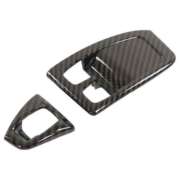 Vindusheiskontroll Bryterpanel Deksel Trim Karbonfiberstil Erstatning for Smart Fortwo W451 Facelift 2011?2014