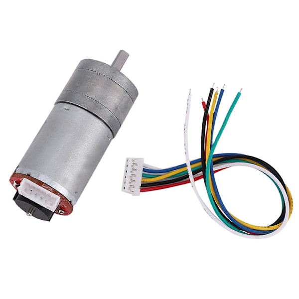 DIY Encoder Växelmotor med Monteringsfäste 65mm Hjulkit för Smart Bil Robot DC12V(40RPM)