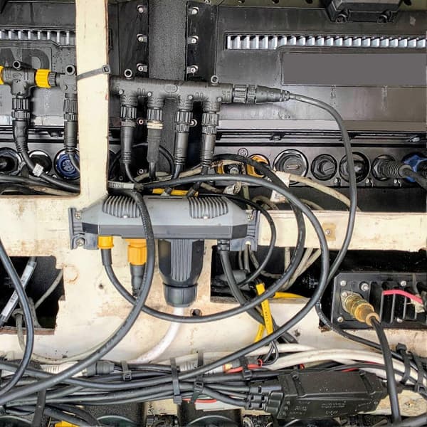 For NMEA 2000 T til hann-ryggrads kabel med hann-hunn terminator sett M12 5 pin for B G Network