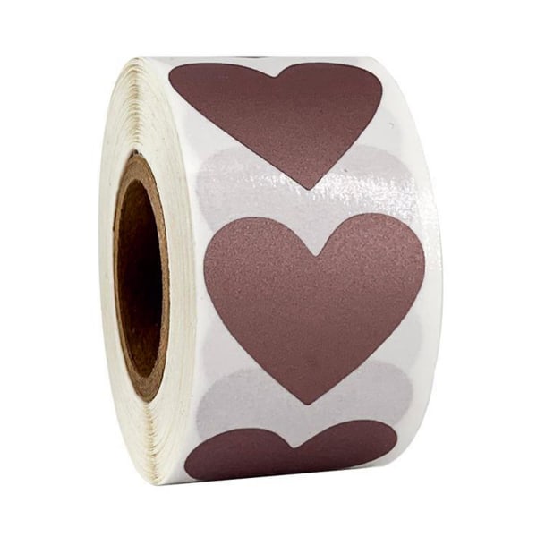 &300pcs/roll Heart Shaped Scratch Off Stickers Labels Wedding Game For&