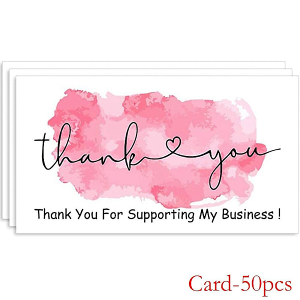 &Thank You Cards Thank You Roll Stickers Thank You For Supporting My Small Business Cards With Sticker Labels For Online Businessqy1245-50pcs&