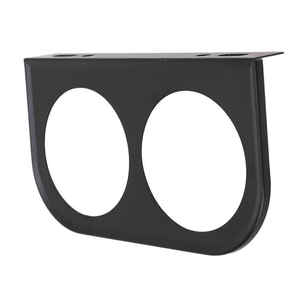 2 Hull Målerpanel Måler 2?1/16 Tommer 52MM Universal Metall Bilmålerfeste Instrumentpanel Svart