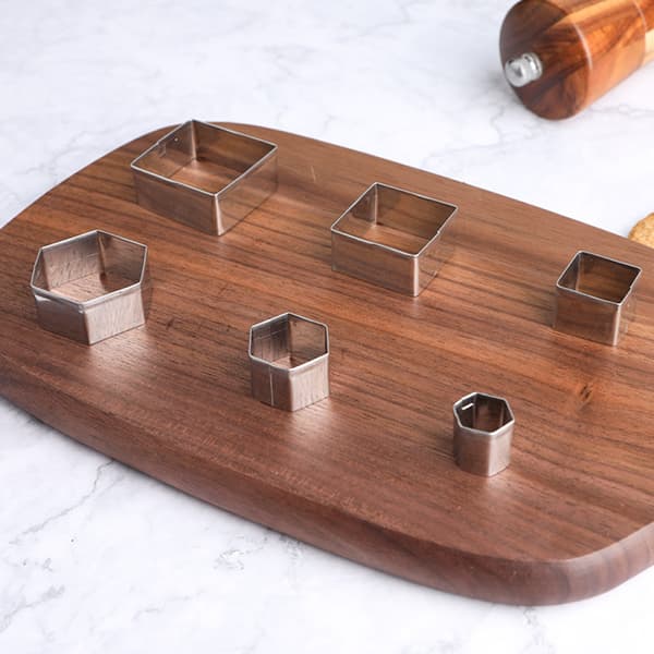 ##/Mini kakformar, 30-delars set med geometriska kakformar##/