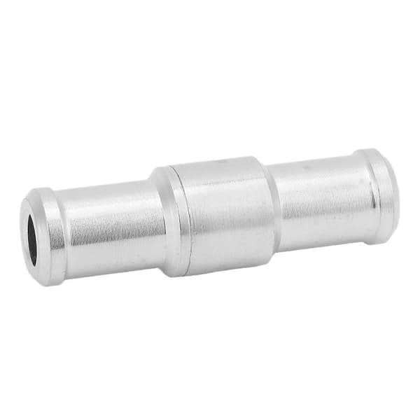 Enkelriktad backventil Aluminiumlegering Silver för Vatten Olja Diesel Bensin Bränsleledning 12mm/0.47in