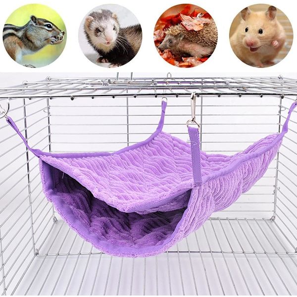 Pieni eläinhamakki, fretin hamakkipeti, häkin hamakki (violetti)