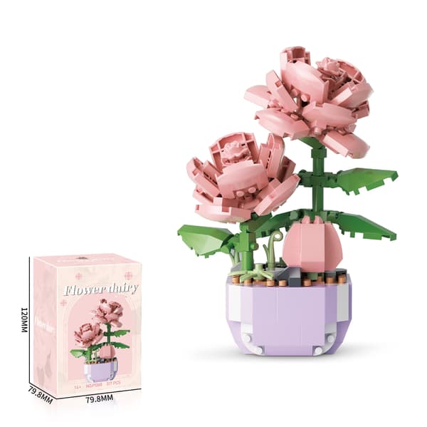 ##/1 st Mini-klossar Blombukett Byggset Julgåvor Blommor##/