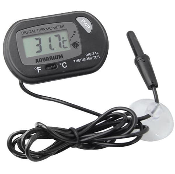 ##/Liten digital akvarietermometer med sugkoppar & sond och batteri LCD akvarietermometer för marint akvarium inkubator reptiltank##/