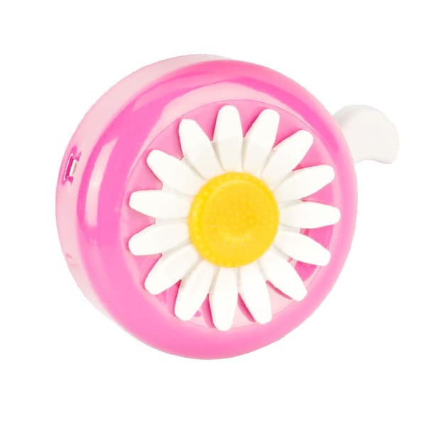 Rosa barneklokke med plastblomst håndtak