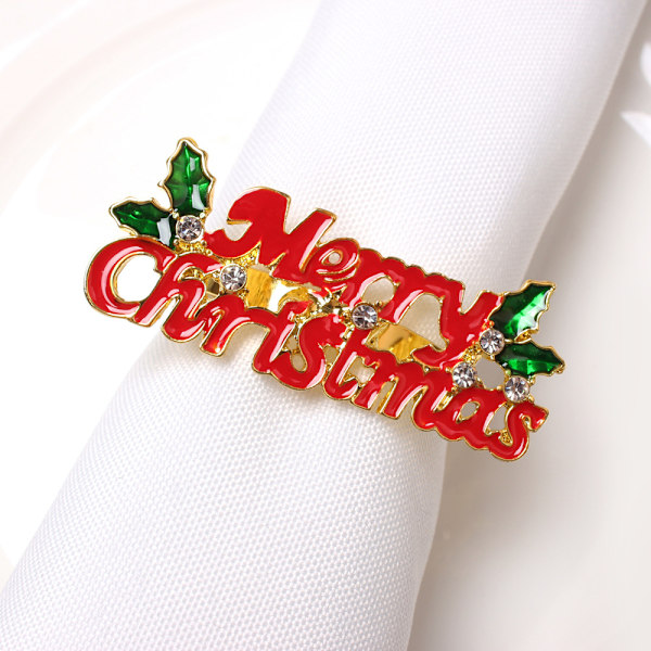 ##/6 stycken julservettringar - God Jul, unika servettringar ##/