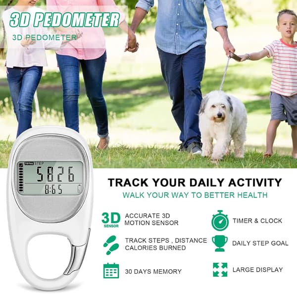 Digital Gå-Pedometer (Tilfældig Farve), Bærbar Fitness Tracker
