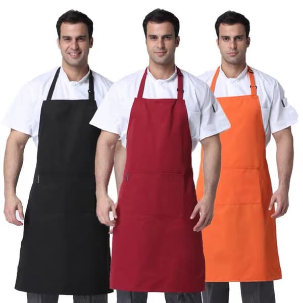 ##/Svart köksförkläde Permit med 95 cm svart 1 stycke Justerbart förkläde för hemlagning restaurang servitör servitris förkläde##/