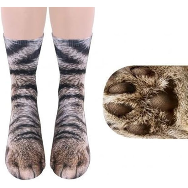 Hauskat Animal Paw Socks Gag Lahjat White Elephant Gift Exc