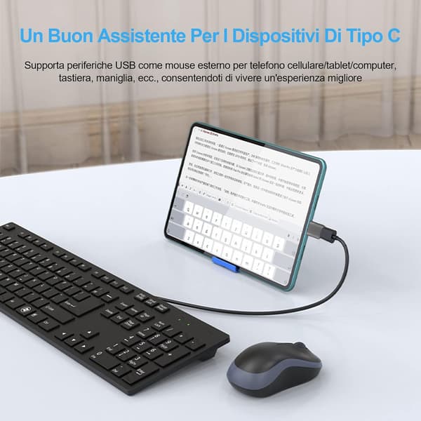 USB 3.0 - USB-C -sovitin, USB-C uros - USB-A naaras OTG -sovitin