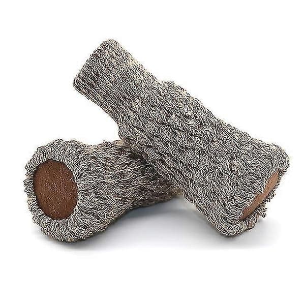 4 st Stolsbensskydd Stickade Halkfria Bordsben Stolsben Möbelbensstrumpor Golvskydd Dynor Flytt Ljudreducering Grey