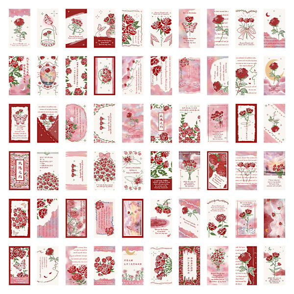 ##/60 Rosa Sigill-dekaler, Dekaler för Bärbar Dator##/