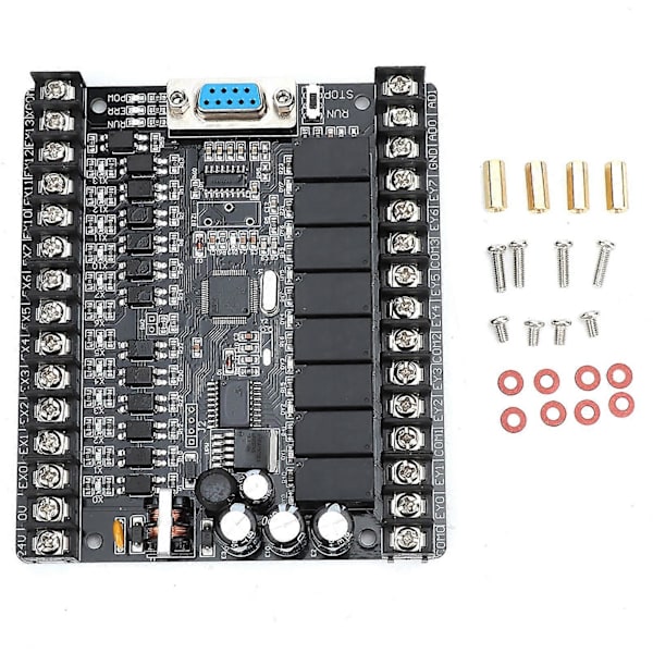 PLC Industriell Styrkort FX1N-20MR Online Nedladdningsmonitor Programmerbar Kontroller (Typ A)