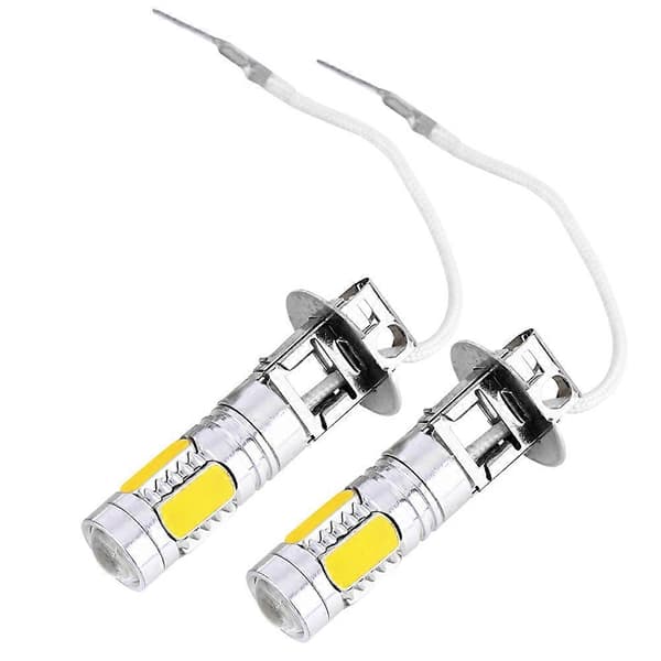 2 x auton LED-sumuvalopolttimo H3 7,5W 5730 lamput 12V 5-SMD