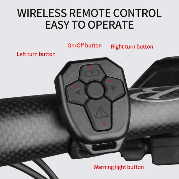 Cykel Baglygte - USB Genopladelig