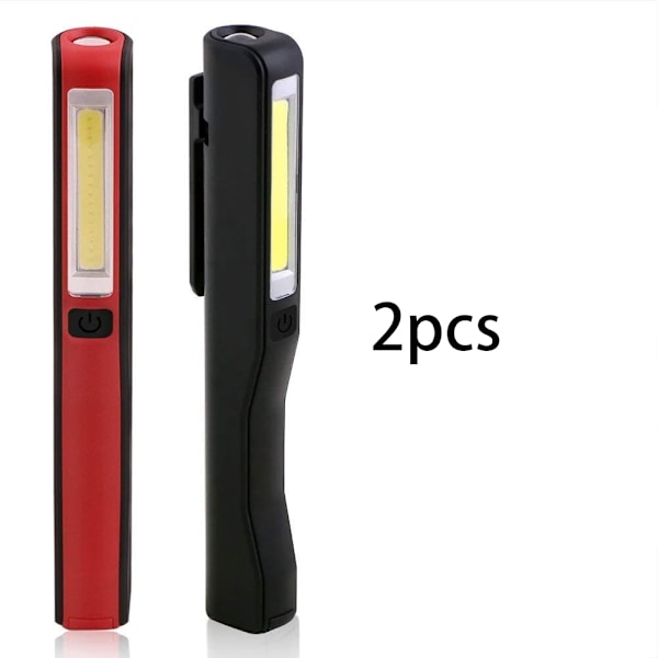 Genopladelig LED Arbejdslys, 2 stk. 350 Lumen COB Mekanikerlys