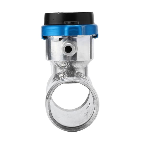 38mm/1.5in Inline Jäähdytinletkun Täyttölaite Alumiini Lämpötilamittarilla Moottorille