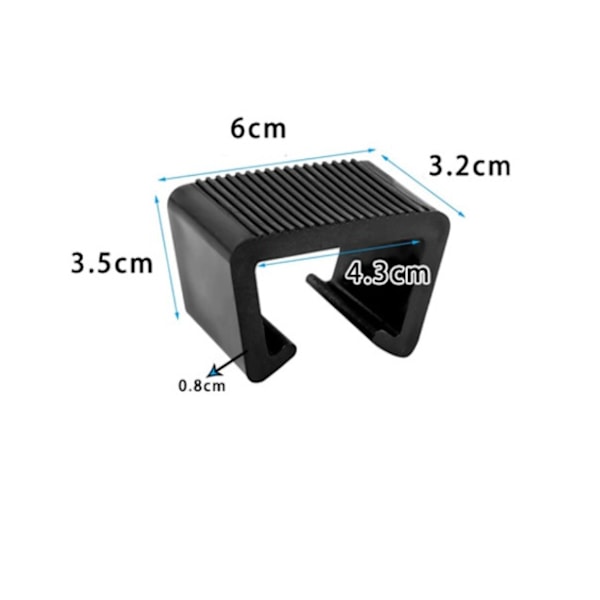 ##/10 kpl Rattan-kalusteiden kiinnikkeitä - 5,25 cm ulkosohvalle ja terassille##/