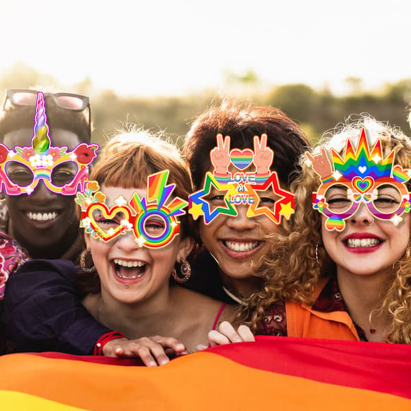 ##/8 Pappersglasögon för Pride Month-festdekorationer Roliga Skytte Pro##/