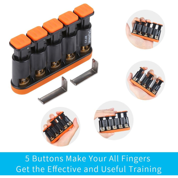 Orange - 1-fingersövningsverktyg, Fingerövningsverktyg, Justerbar