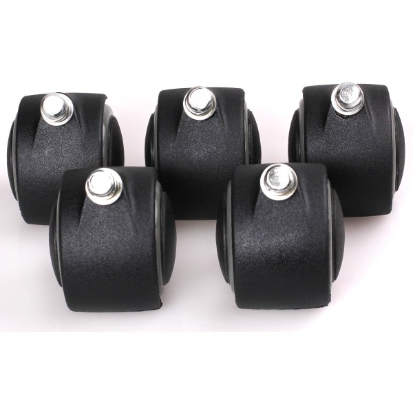 Sett med 5 11 mm harde gulv hjul - for kontorstol, 11/50 mm, Gr