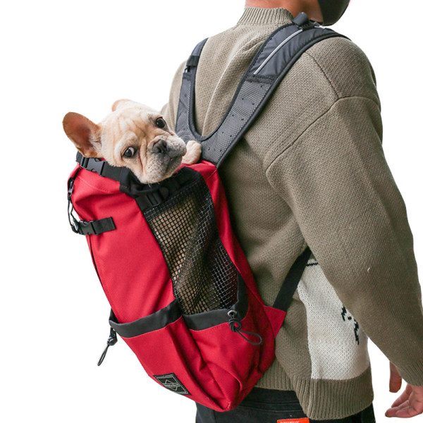 Svart, M-Dog Carrier Ryggsäck med vattentätt foder, litet husdjur