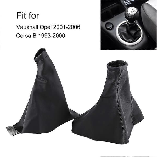 Gearstangsmanchet i PU-læder, støvdæksel til Vauxhall Opel 01-06 Corsa B 93-00